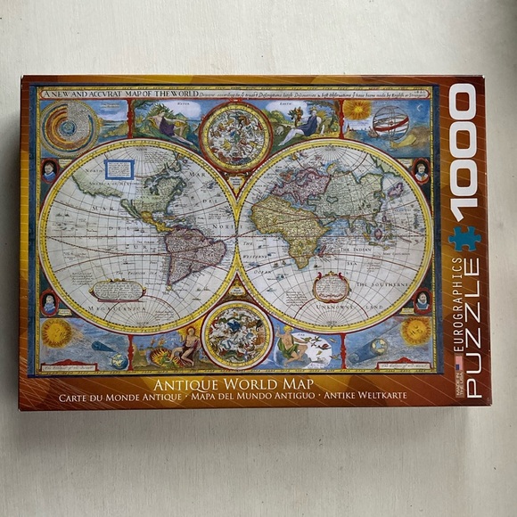 Antique World Map puzzle - Picture 1 of 5
